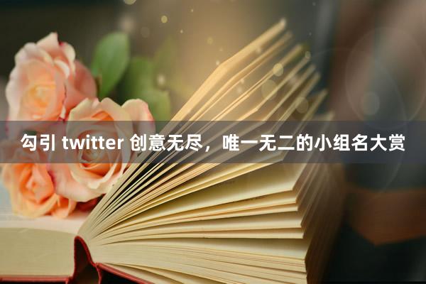 勾引 twitter 创意无尽，唯一无二的小组名大赏