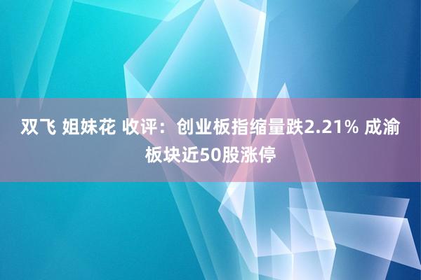 双飞 姐妹花 收评：创业板指缩量跌2.21% 成渝板块近50股涨停