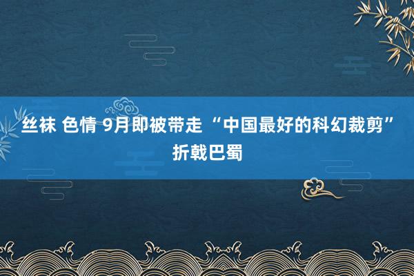 丝袜 色情 9月即被带走 “中国最好的科幻裁剪”折戟巴蜀