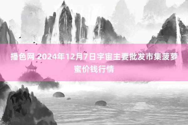 播色网 2024年12月7日宇宙主要批发市集菠萝蜜价钱行情