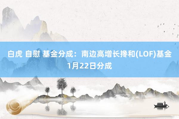 白虎 自慰 基金分成：南边高增长搀和(LOF)基金1月22日分成